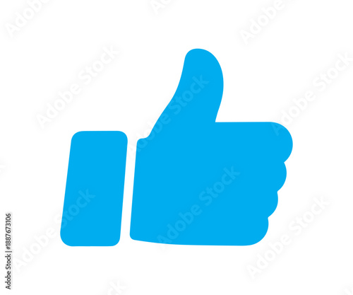 Blue Like Icon for Approval, Feedback and UI Design