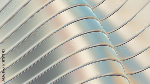 Abstract wavy stripes patte...