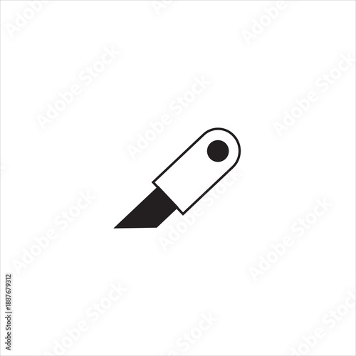 paper cutter icon illustration on white background