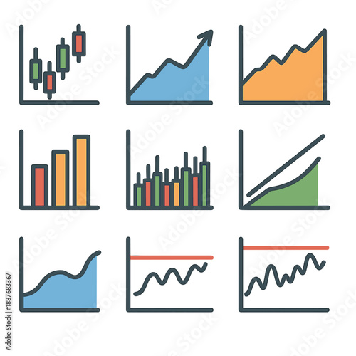 Dynamic data visualizations: diverse graphs and charts for data analysis