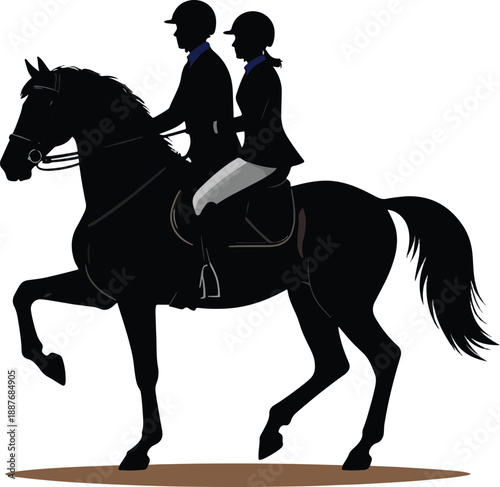 horse rider silhouette