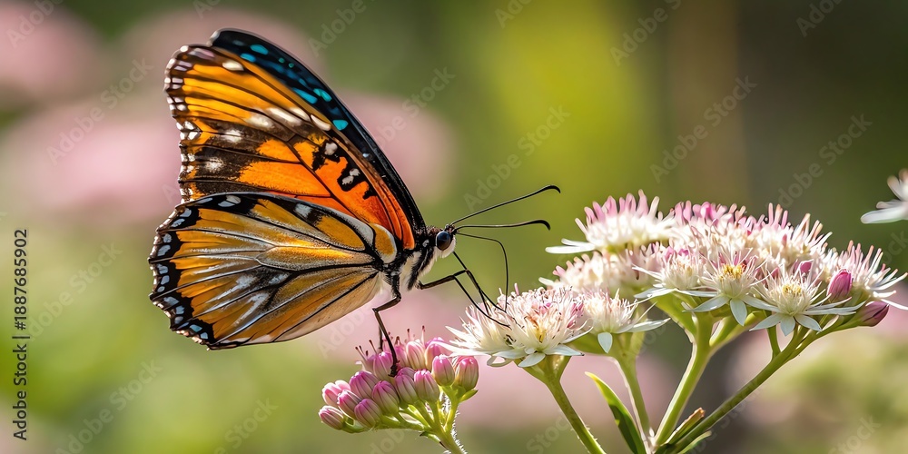 Obraz premium butterfly on flower