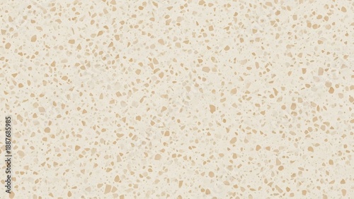 Terrazzo texture: beige and brown speckled surface