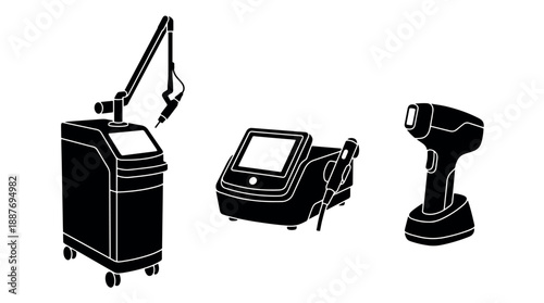 Collection of advanced laser and lightbased devices for medical and aesthetic treatments.