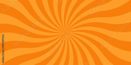 Abstract orange and red retro with sunburst pattern colorful design. Vintage sunrays illustration swirl grunge backdrop line. sun beam vector banner design and comic burst gradient concept pattern.