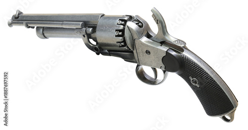 Tableau sur toile old west revolver isolated on transparent background