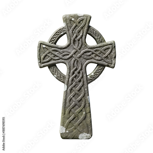 celtic cross isolated on white