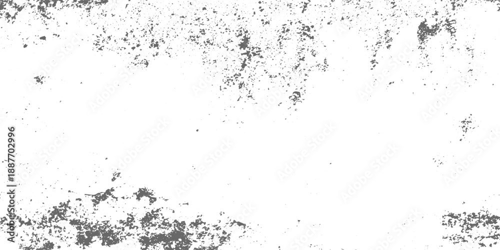 Fototapeta premium White Textured Surface with Grunge Black Ink Splatter Background for Creative Design.Abstract ink splash pattern with rough black spots, artistic stains, and distressed texture.
