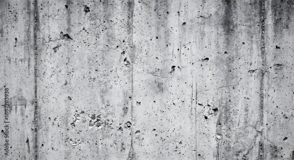 Fototapeta premium Industrial Concrete Architecture With Strong Shadow Contrast