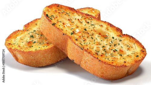 bread on white background