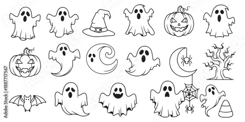 vector set of hand drawn animals