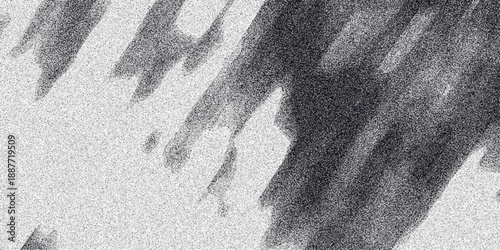 Abstract diagonal brush strokes with granular texture and soft edges, suggesting movement and artistic expression in a monochrome palette