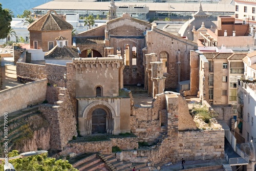 Cathedral Santa Maria in Cartagena city. Spain. Europe.