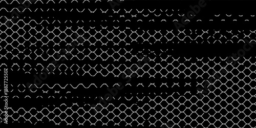 Net texture pattern on white background. Net texture pattern for backdrop and wallpaper. Realistic net pattern with black squares. Geometric background, vector Eps10