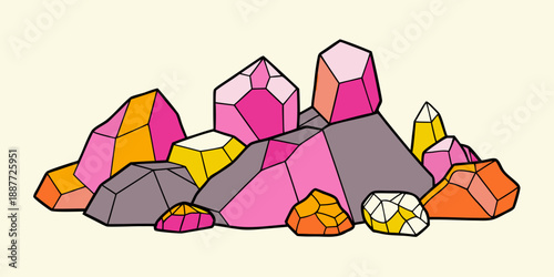 Colorful geometric crystals