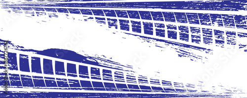 Tire tread marks, drift, motorsport, motocross, rally, tread mark with skid, grinding, splash effect.