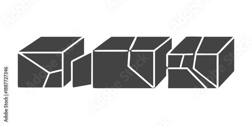 Abstract cubes illustration