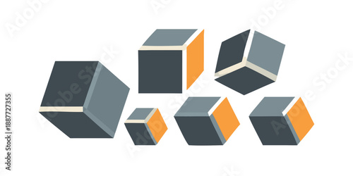 Abstract cubes illustration