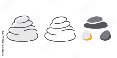 Balanced stones illustration