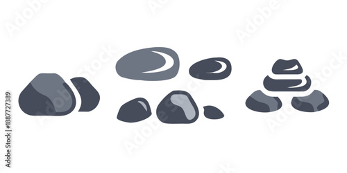 Rocks and stones arrangement