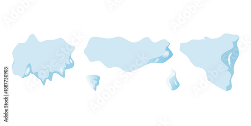 Geographical map outline