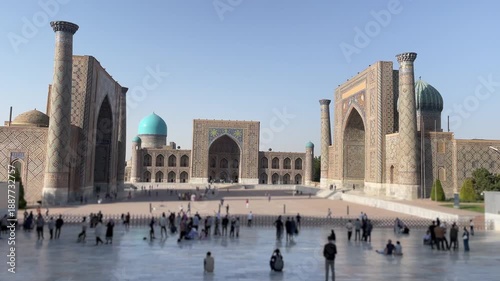 Registan Square ancient islamic culture madrasa in samarkand uzbekistan