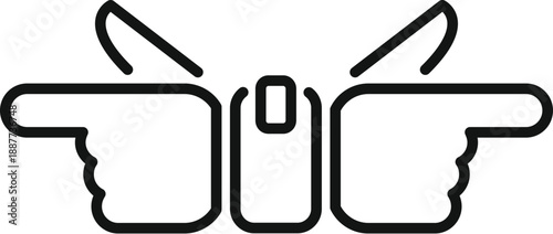 Two hands with index fingers pointing inward, illustrating shyness or modesty