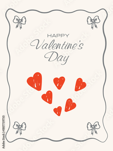 minimalist modern Valentine's Day card