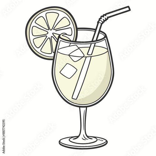 Refreshing lemon drink