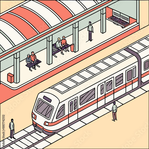 Modern metro station