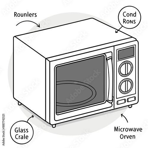 Microwave oven diagram