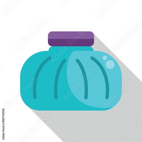 Ice bag providing cold compress for first aid and treatment of sprains