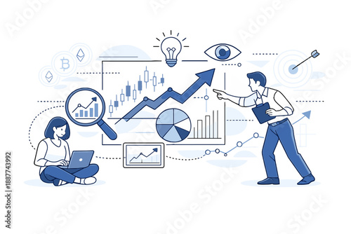 Crypto Market Insights. Crypto research and market intelligence teams. Research analysts studying market