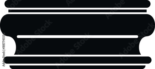 Decorative molding profile illustrating architectural detail and interior design element