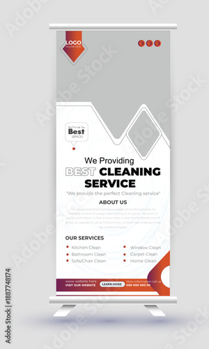 Free Cleaning Service Cover and Social Media Post Design Template