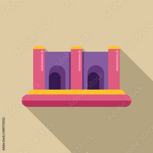 Colorful toy castle providing fun activity and entertainment for kids