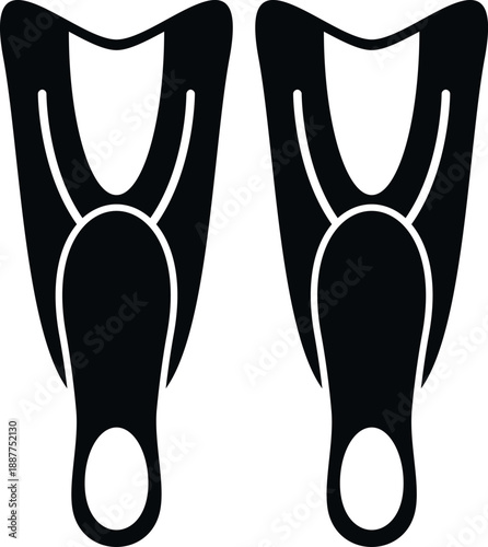 Flippers providing propulsion for snorkeling, diving, and various water sports activities