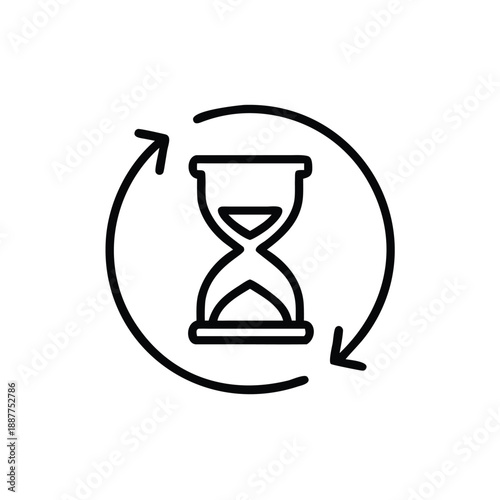 Time Loading Hourglass Countdown Wait Icon