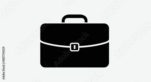 black leather briefcase