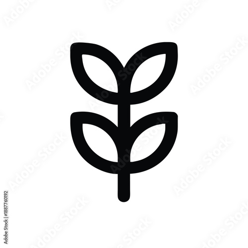 Agriculture Wheat Grain Organic Food Icon