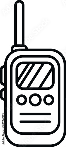 Walkie talkie radio for portable two way communication