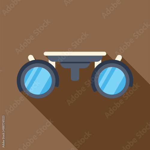 Medical loupes eyeglasses offering magnified vision for precise examinations