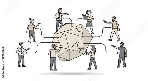 Strategic Stakeholder Management Diagram: Visualizing Cross-Functional Inputs for Complex Problem Solving