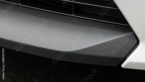Close-up of a modern car's front bumper and grille.