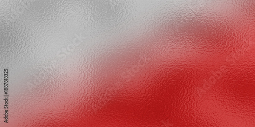 Red frosted foil texture glass effect background. Red on metal surface , Light on texture. raster version