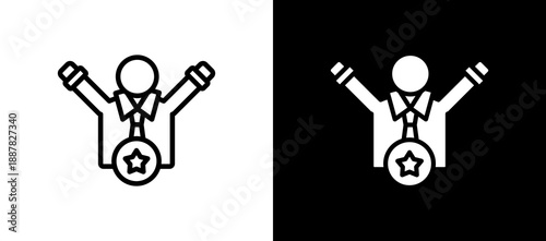 Succes whiteblack icon