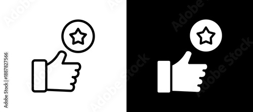 Excellence whiteblack icon