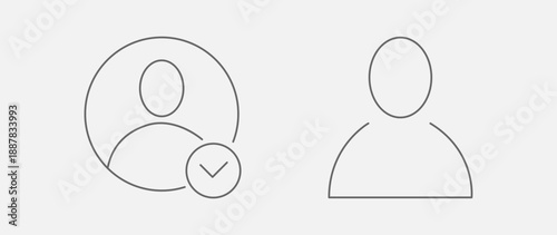 Vector flat illustration in grayscale. Avatar, user profile, person icon, gender neutral silhouette, profile picture. Suitable for social media profiles, icons, screensavers and as a template.