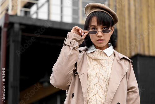 Beautiful young stylish wom...