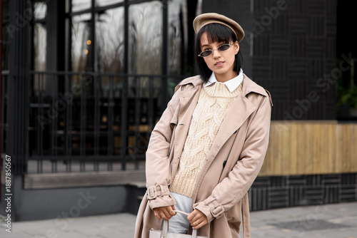 Beautiful young stylish wom...